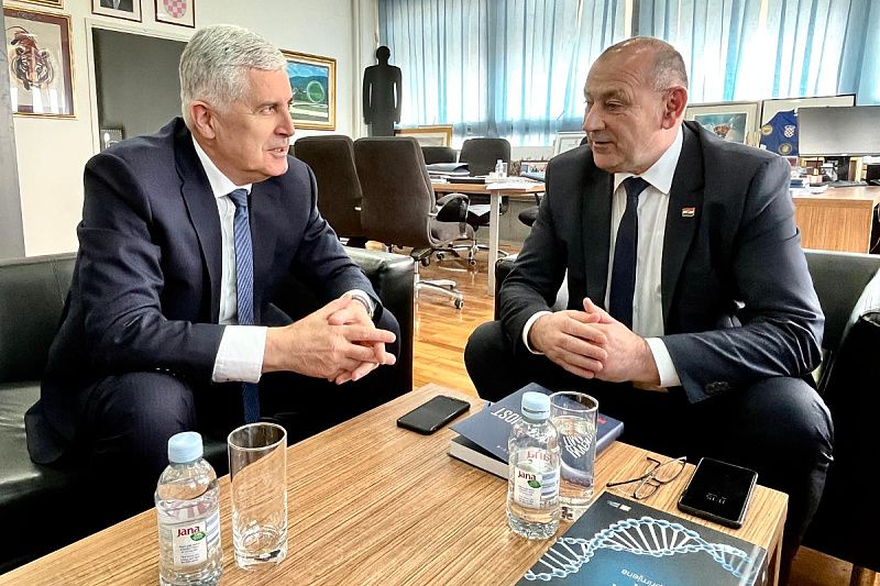 Čović s Medvedom o hrvatskim borcima iz BiH: Nastaviti saradnju u svim ključnim oblastima