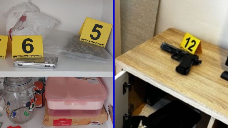 Pronađeni predmeti su oduzeti, te će biti predmet potrebnih vještačenja.