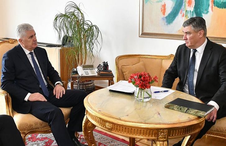 Čović je informisao Milanovića da je stav HNS-a i HDZ-a BiH da je nužno sačuvati mir i stabilnost u BiH, osigurati funkcioniranje institucija BiH
