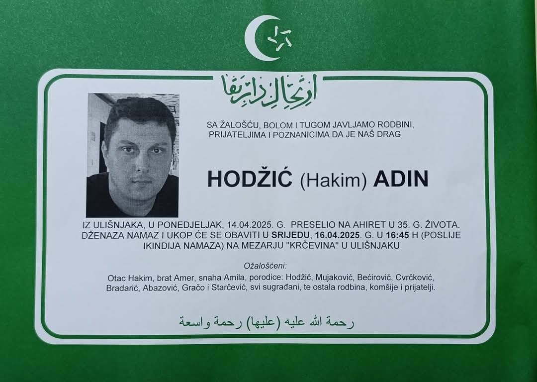 Bh. grad okovala tuga: Otišao još jedan mladi život