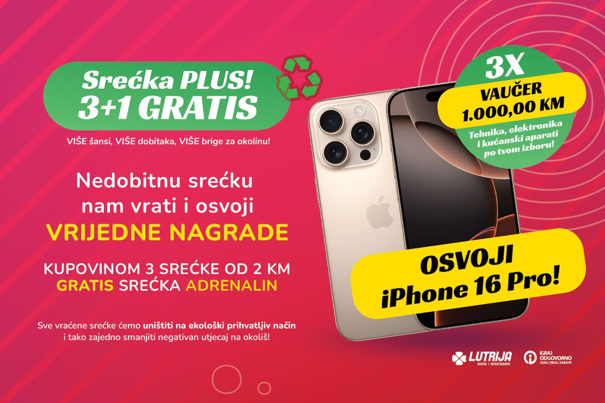Srećka PLUS – Tvoja šansa za dobitak i doprinos prirodi!