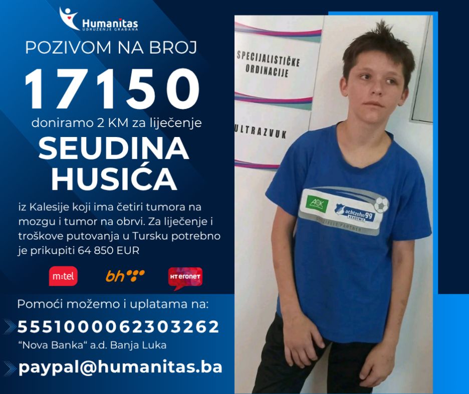 Seudin ima pet tumora i mora na liječenje: Dobri ljudi, telefon u ruke!