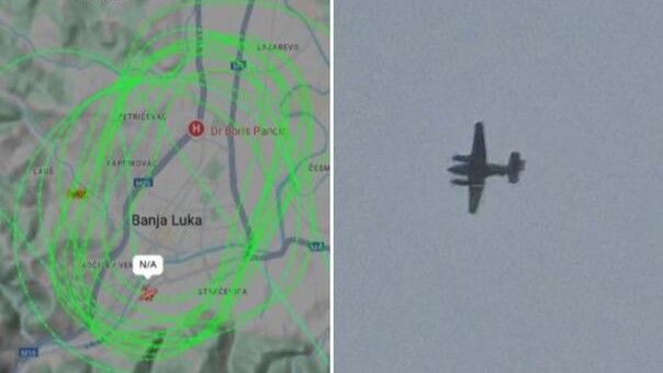 Radi se o avionu tipa Beech 90 King Air, pripada britanskoj kompaniji koja se bavi za analiziranje radio signala i fotografisanje iz vazduha.