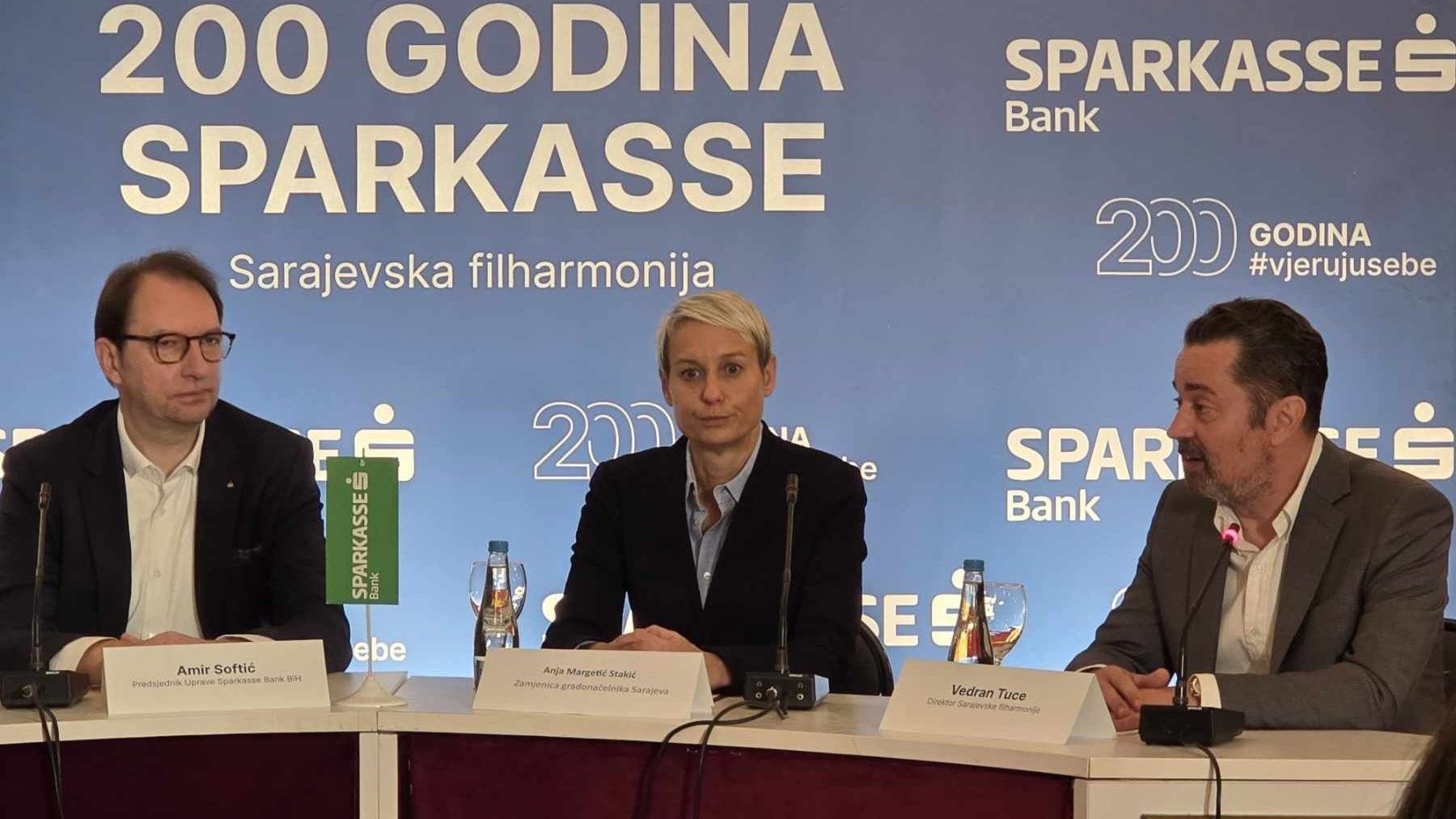 Sparkasse Bank BiH poklanja zajednici gala koncert '200 godina Sparkasse'
