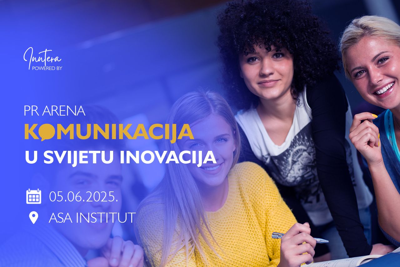 Konferenciju PR Arena 2025 organizuje Udruženje Institut novih tehnologija i razvoja – Inntera, s ciljem da mladima pruži konkretno znanje, osnaži ih za tržište rada 