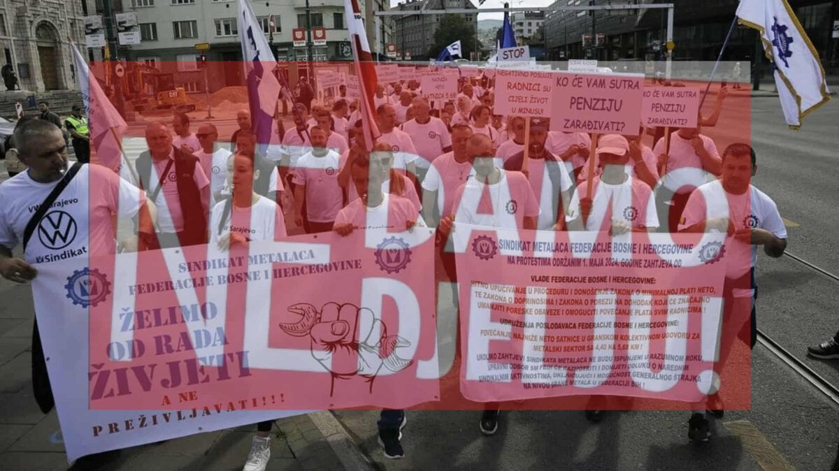 Iz STBiH poručuju da će protest biti miran, ali čvrst izraz protivljenja "sve prisutnijem pritisku na deregulaciju radnog vremena"