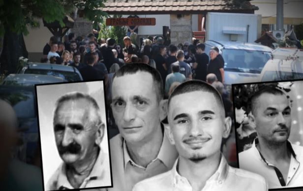 Sahrani je prisustvovalo nekoliko stotina ljudi, uglavnom članova porodice, rodbine, prijatelja i komšija