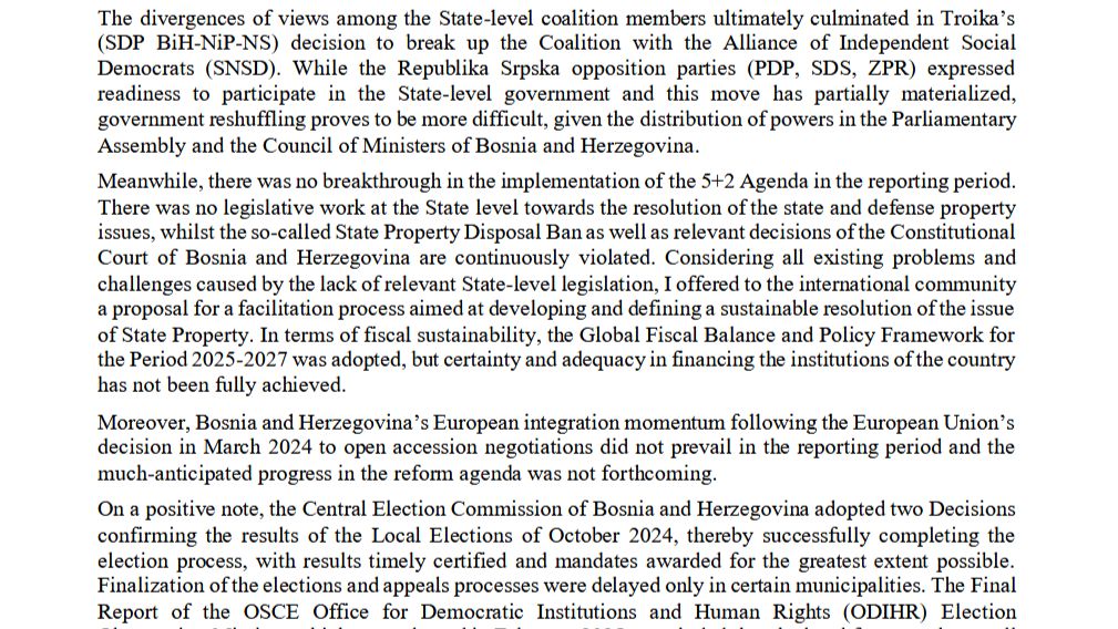 Izvještaj pokriva period od 16. oktobra prošle do 15. aprila ove godine. Objavljujemo dijelove dokumenta