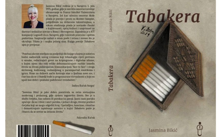 Promocija zbirke poezije „Tabakera“ Jasmine Bikić 23. maja u Mostaru