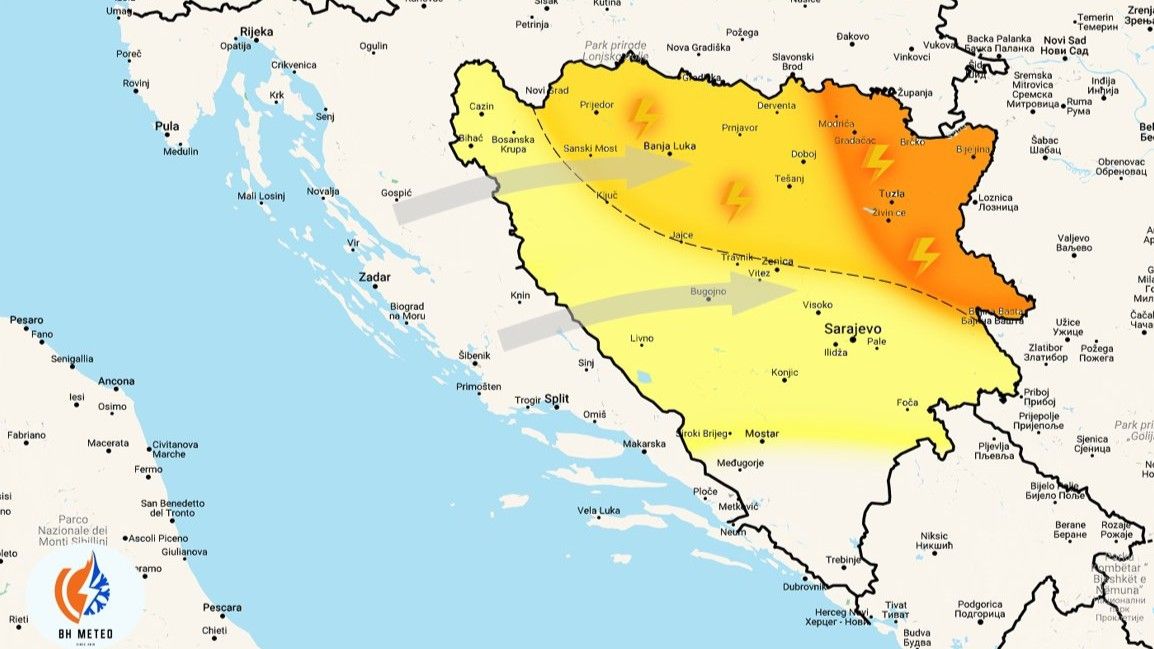 Srijeda najopasniji dan ove sedmice: Meteorolozi najavljuju superćelijske oluje!