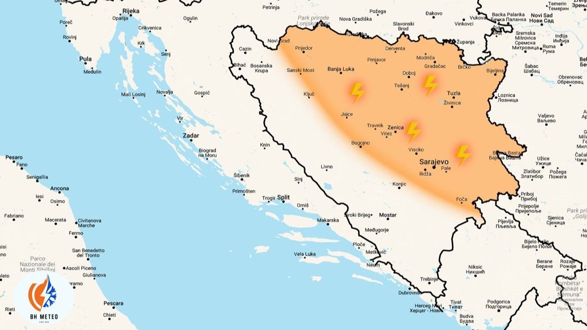 Nestabilno vrijeme pomračuje dan: U ovim dijelovima BiH će biti najteže