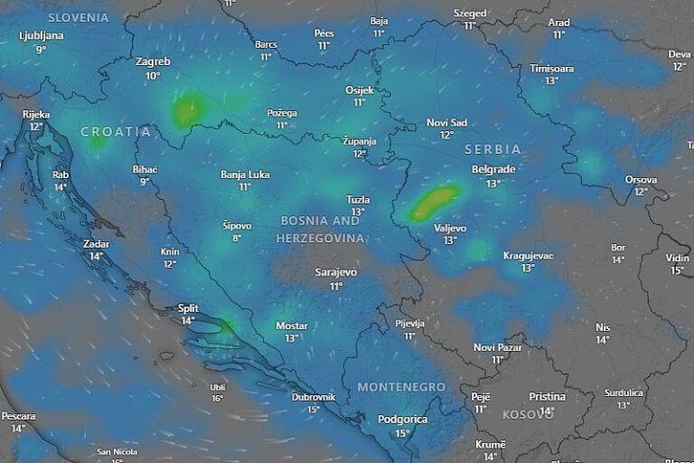 Vrijeme u narednom periodu ostat će nestabilno, bez značajnije stabilizacije        