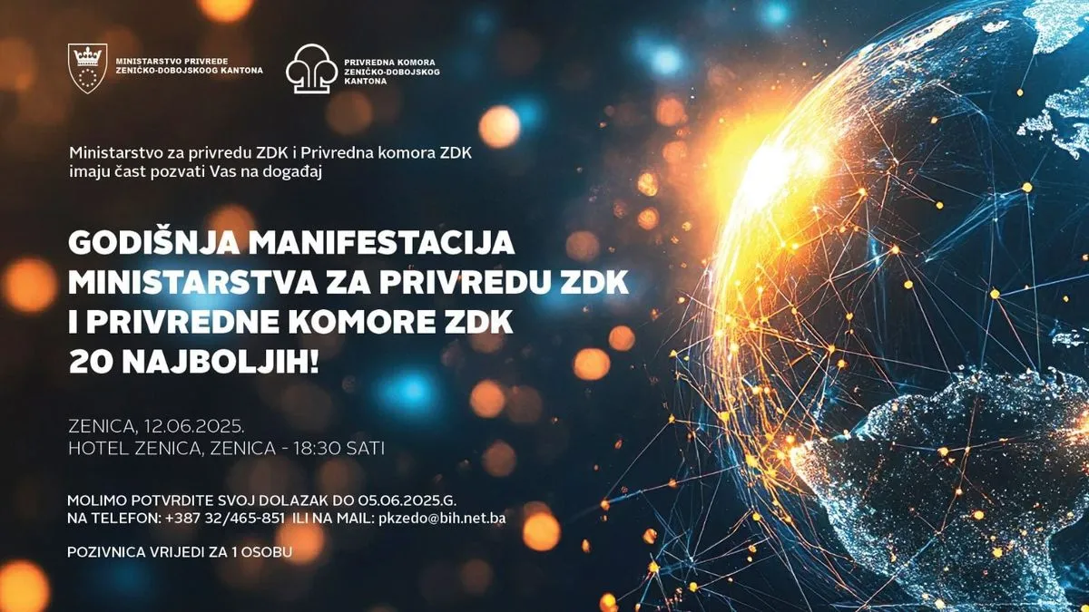 Godišnja manifestacija '20 najboljih' – priznanje najboljim privrednicima ZDK-a