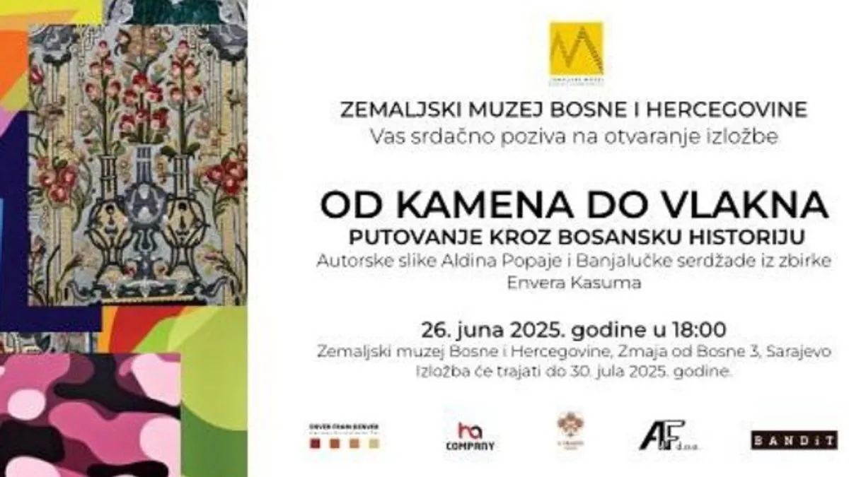 Riječ je o izložbi koja povezuje bosansko naslijeđe s današnjicom kroz spoj savremene i tradicionalne umjetnosti