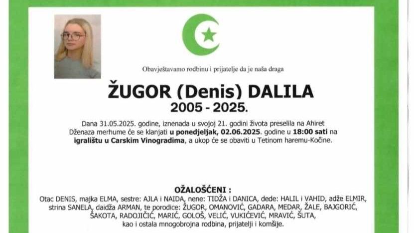 Zbog tragične smrti troje mladih ljudi u Mostaru je za sutra proglašen Dan žalosti