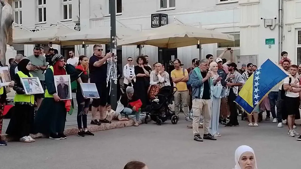 Ova šetnja znak je solidarnosti s narodom Gaze i svemu što nedužni civili doživljavaju svakodnevno