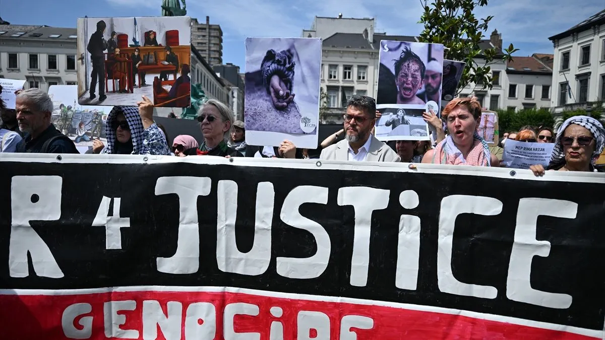 Protest u Briselu: Uposlenici institucija Evropske unije traže okončanje genocida u Gazi