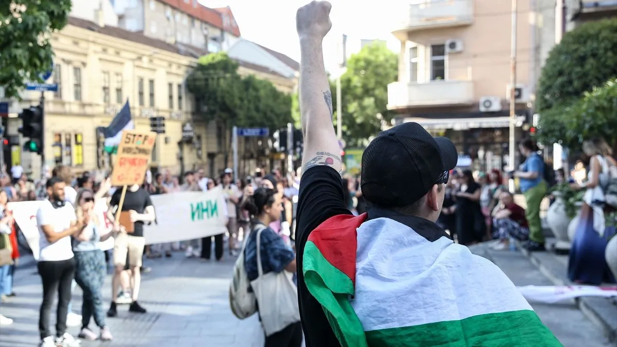U Beogradu održan protest protiv izvoza oružja iz Srbije u Izrael
