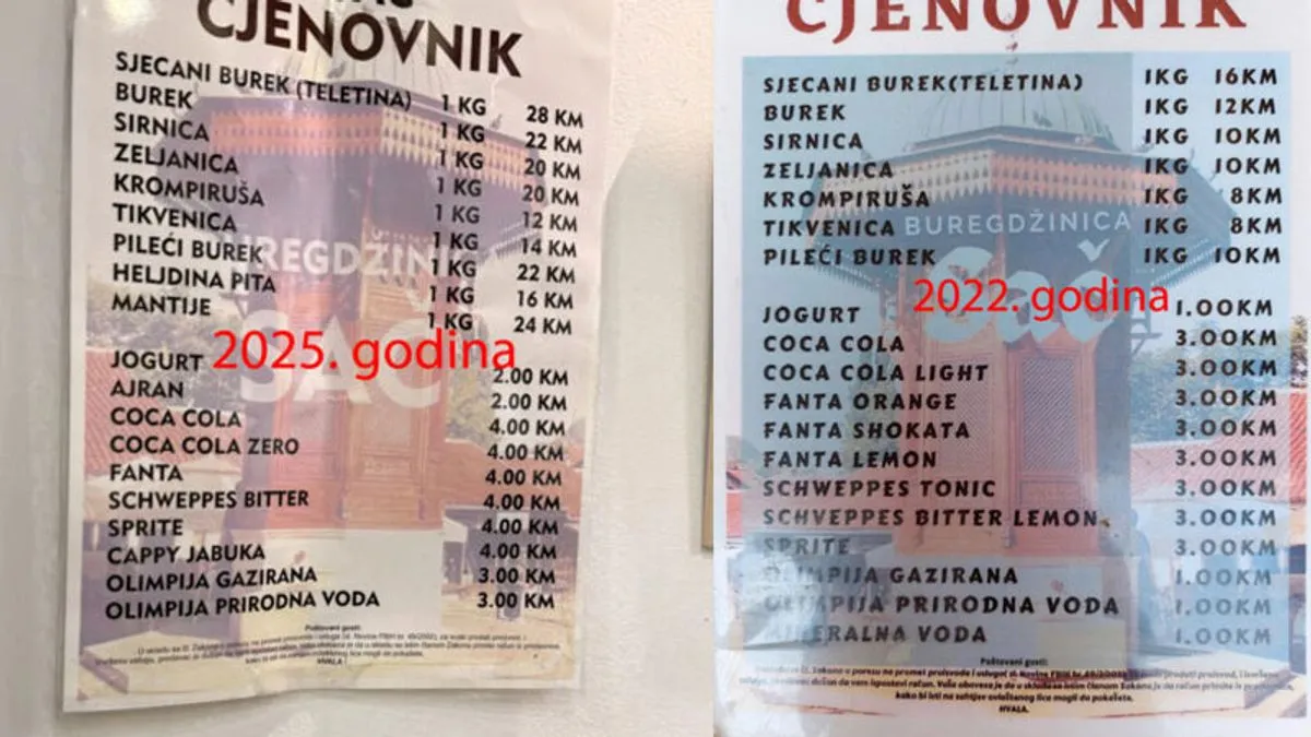 Kilogram bureka 28 KM, građani poručuju: Ko nema oklagiju, neka kupuje