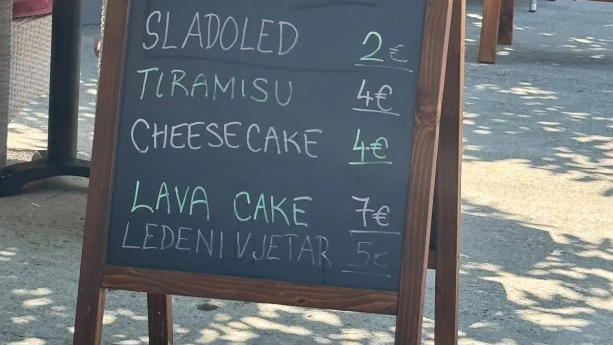 Kafa je dva eura, pivo od pola litre pet eura, a ćevapčići čak 14 eura, što je 28 maraka. Rižoto košta 18 eura, što je 36 maraka. Sat parkinga je tri eura