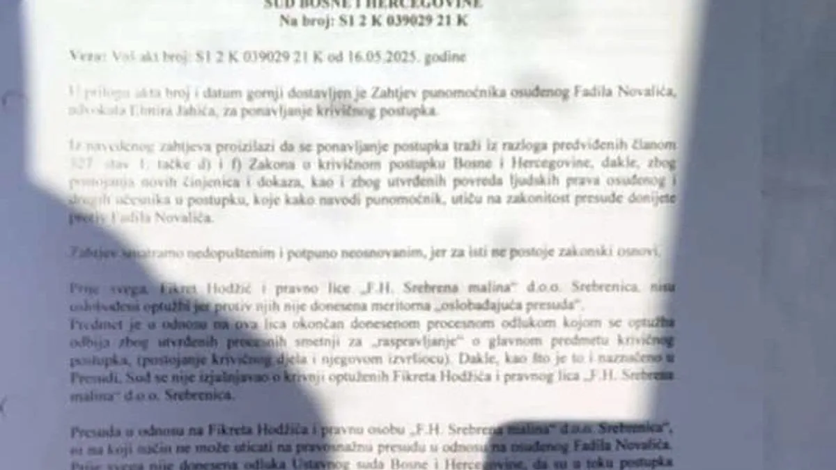 Jahić je u pisanoj žalbi podsjetio na Zapsinik koji je utvrdio činjenično stanje ispravnosti respiratora jer su u medijima proglašeni kao bomba za ljudski život