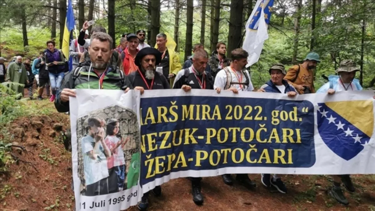 To je hod po kosti, po boli, po zemlji koja pamti istakla je na svom Facebook profilu tuzlanka Rusejla Halilović