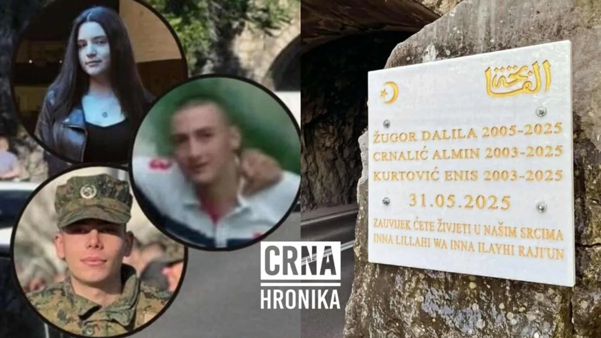 Postavljena spomen-ploča za troje mladih stradalih u saobraćajnoj nesreći: Ne smijemo ih zaboraviti