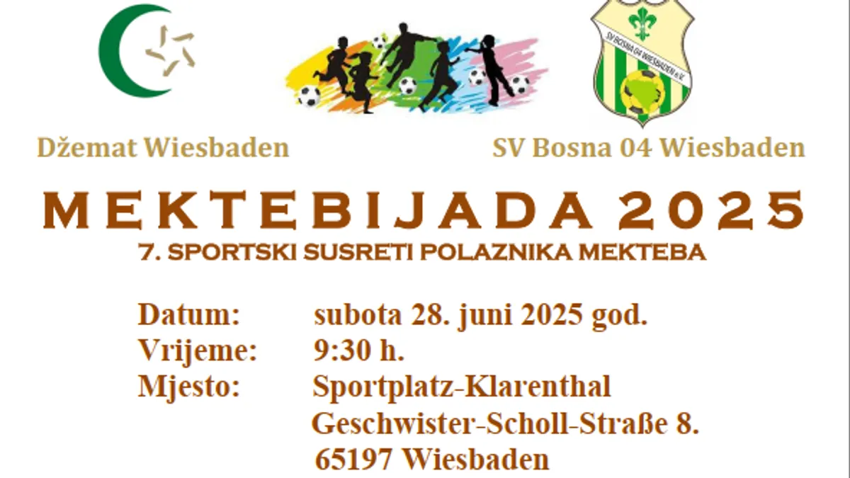 Na sportskom terenu Klarenthal u Wiesbadenu, na adresi Geschwister-Scholl-Straße 8, ovogodišnji juni završava u znaku dječije radosti, igre i zajedništva. 