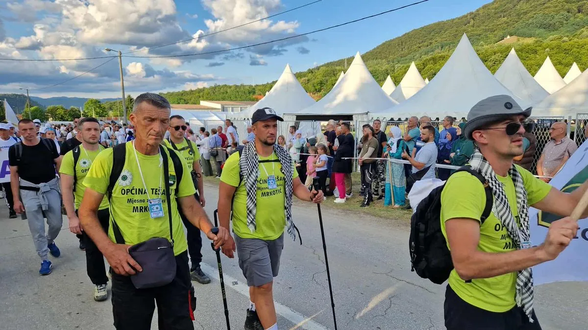 Učesnici su prije tri dana krenuli iz Nezuka, na području Sapne, na put dug više od 100 kilometara.