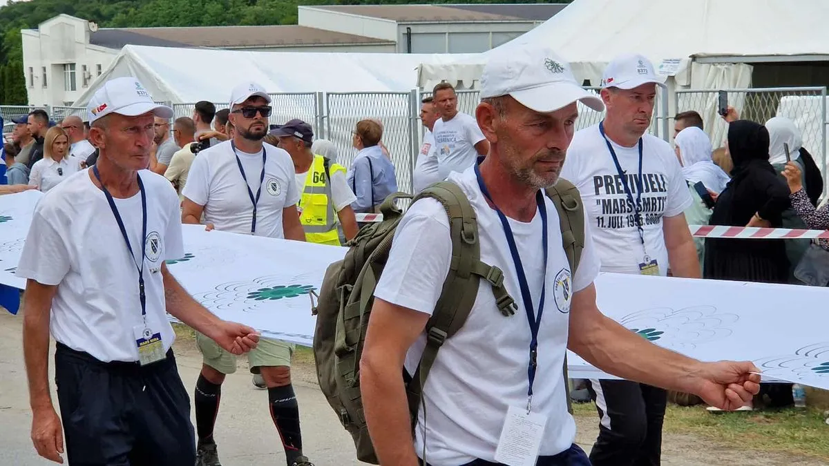 Učesnici 'Marša mira' stigli u Potočare: Pješačenjem odali počast žrtvama genocida