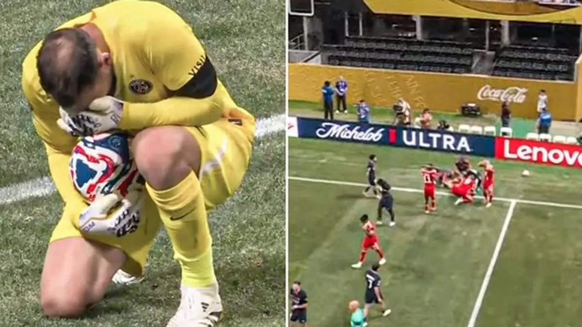 Donnarumma, svjestan šta se dogodilo, emotivno je reagovao i zaplakao na terenu.