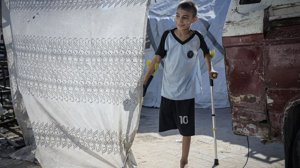 Muhammed sada živi s porodicom u šatoru postavljenom u kampusu Islamskog univerziteta u Gazi.