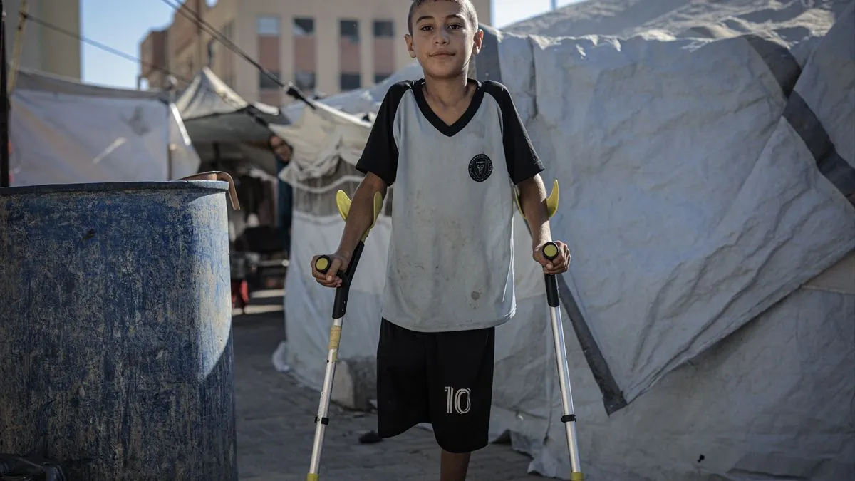 Muhammed sada živi s porodicom u šatoru postavljenom u kampusu Islamskog univerziteta u Gazi.