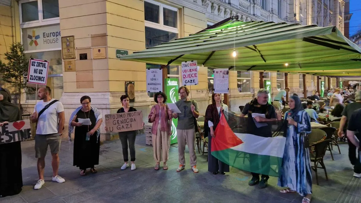 Podsjećamo da su u Sarajevu u više navrata održani protesti na kojima se ukazalo na dešavanja u Gazi i podržao narod Palestine