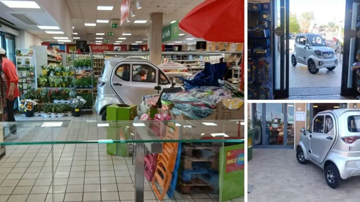 Prema pisanjima italijanskih medija, čovjek se dovezao svojim mini-automobilom