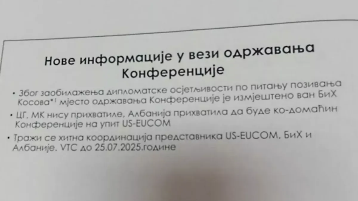 Konferencija A5 premještena iz BiH zbog Kosova, seli se u Tiranu, ali mi sve plaćamo!
