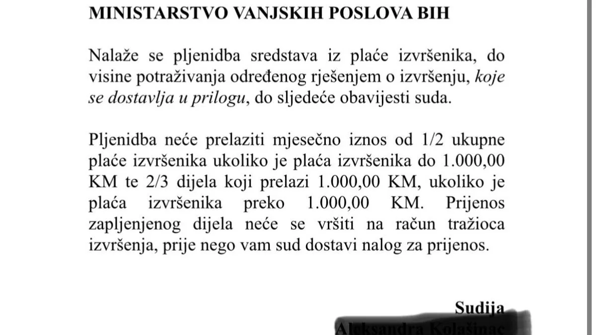 Konaković nije izmirio dugove? Sud naredio da mu se 'odbija' od plate