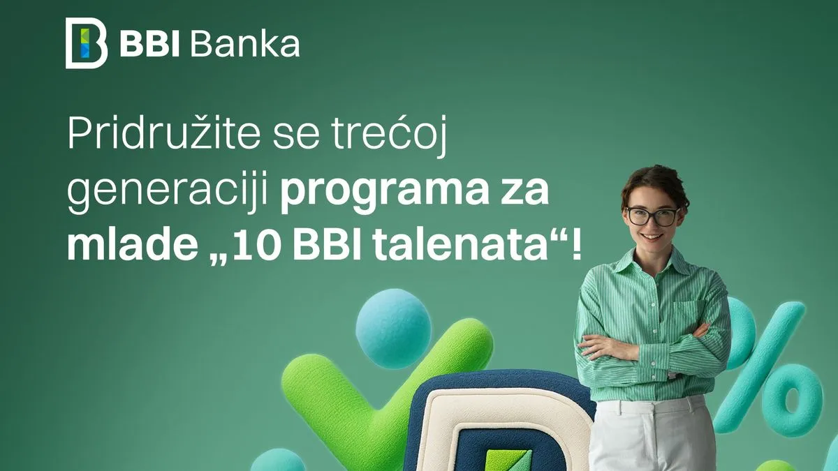 BBI Banka pruža mladima bez radnog iskustva priliku za prvi korak u karijeri kroz plaćeni program