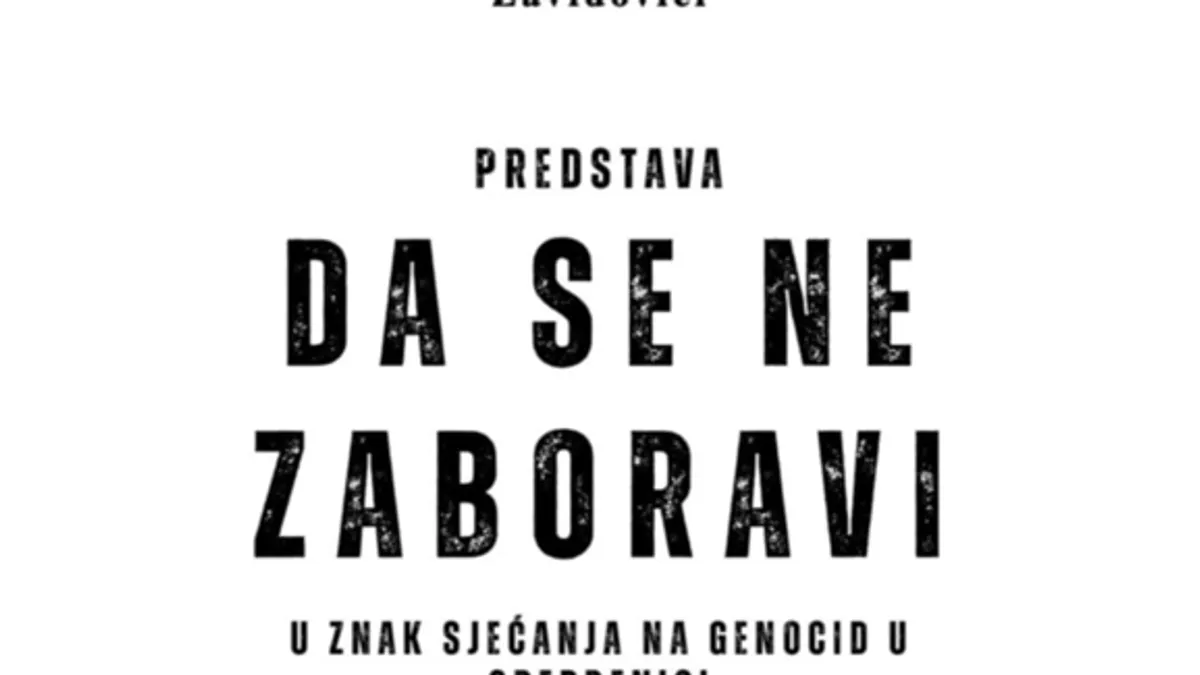 Noć sjećanja u Zavidovićima: Večeras predstava 'Da se ne zaboravi' kao vječni spomen na Srebrenicu