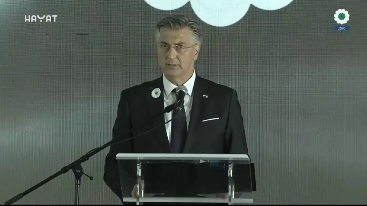 Plenković: U Srebrenici je zlo doseglo krajnju genocidnu formu