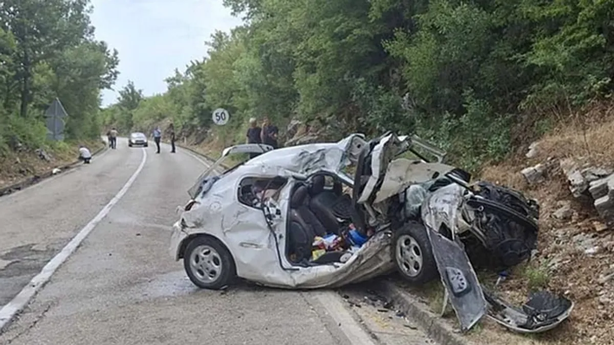 U nesreći su učestvovali teretno vozilo marke Mercedes i putničko vozilo 'Peugeot' 