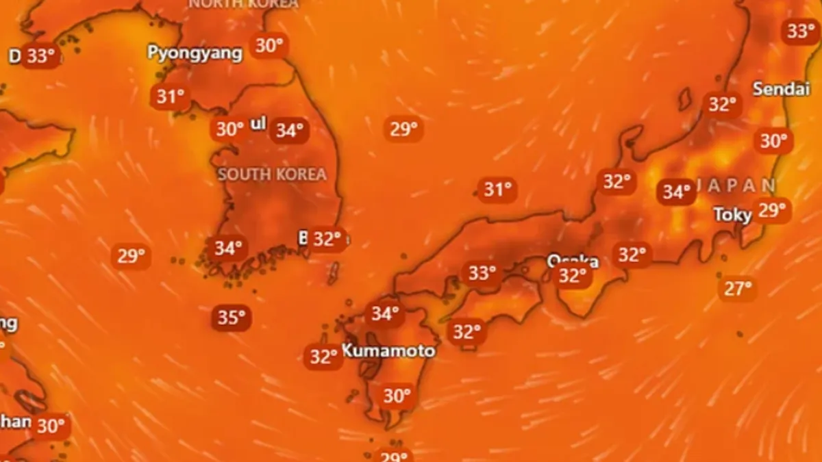 Vlasti u Japanu i Južnoj Koreji pozvale su stanovnike da poduzmu mjere opreza kako bi spriječili toplotni udar, dok se regija suočava s rekordnim temperaturama.