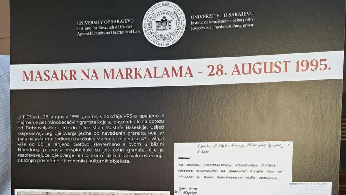 Otvorena izložba u Vijećnici povodom 30. godišnjice masakra počinjenog na Markalama