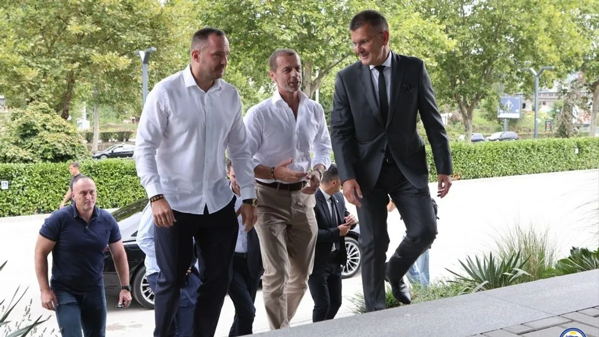 Predsjednik UEFA Aleksander Čeferin doputovao je danas u Sarajevo