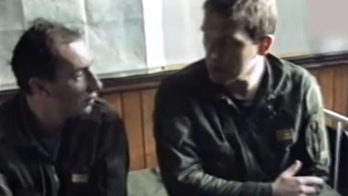 U svom svjedočanstvu evocira uspomene na 30. august 1995. godine, dan kada je tokom NATO udara oboren francuski avion Miraž 2000 u blizini Pala.