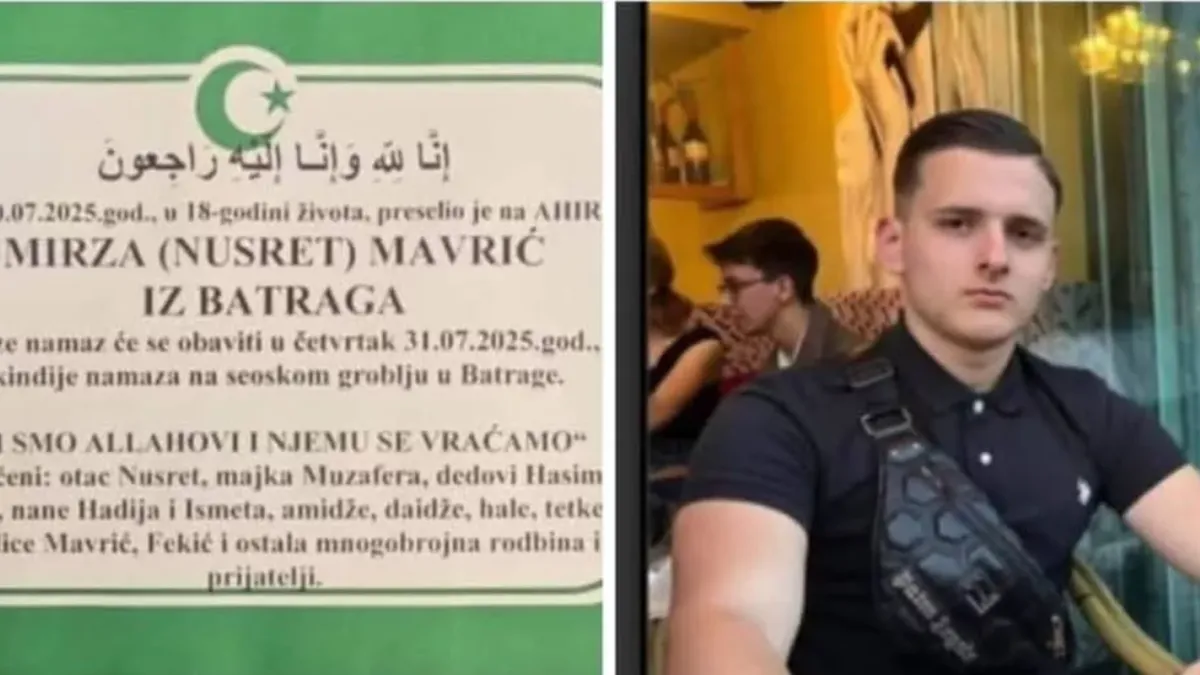 Mirza došao u posjetu porodici, pa ga učenik medrese ubio ispred kafića