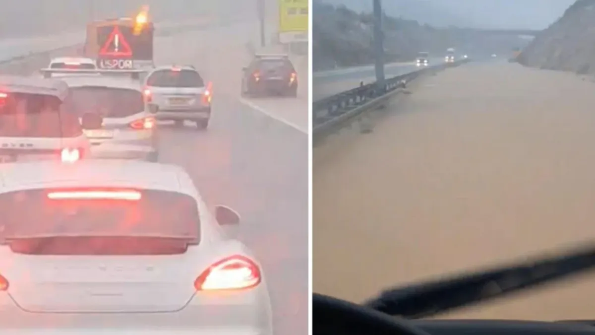 Obilna kiša, praćena snažnim vjetrom, sručila se jutros na Boku Kotorsku