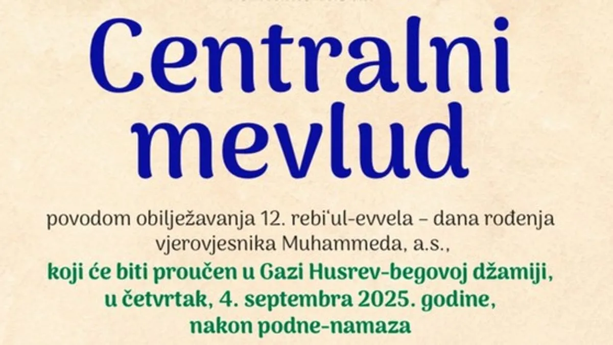 Mevludsko vrijeme nije samo podsjećanje na historijski događaj već i prilika za introspektivnu duhovnu obnovu
