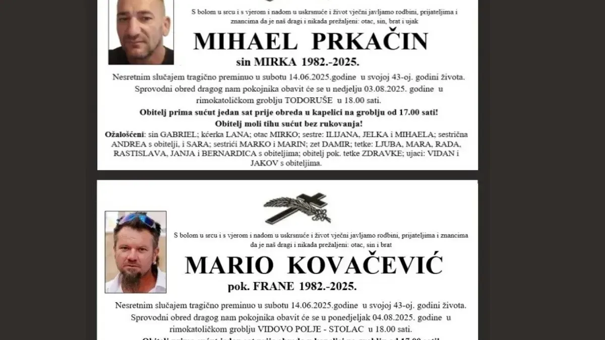 Porodice, prijatelji i šira zajednica opraštaju se u dubokoj boli od svojih sugrađana