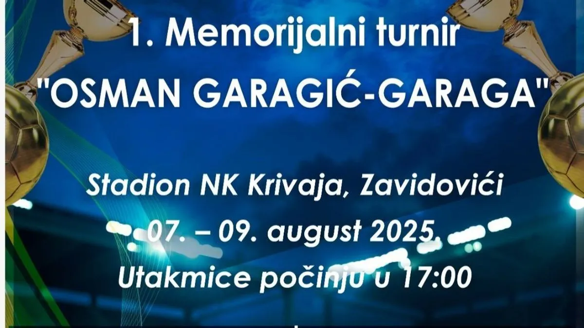 Memorijalni turnir posvećen Osmanu Garagiću - Garagi: Učestvuju i ekipe iz Turske